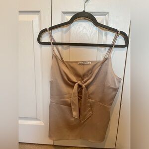 Abercrombie Champagne Peplum Top